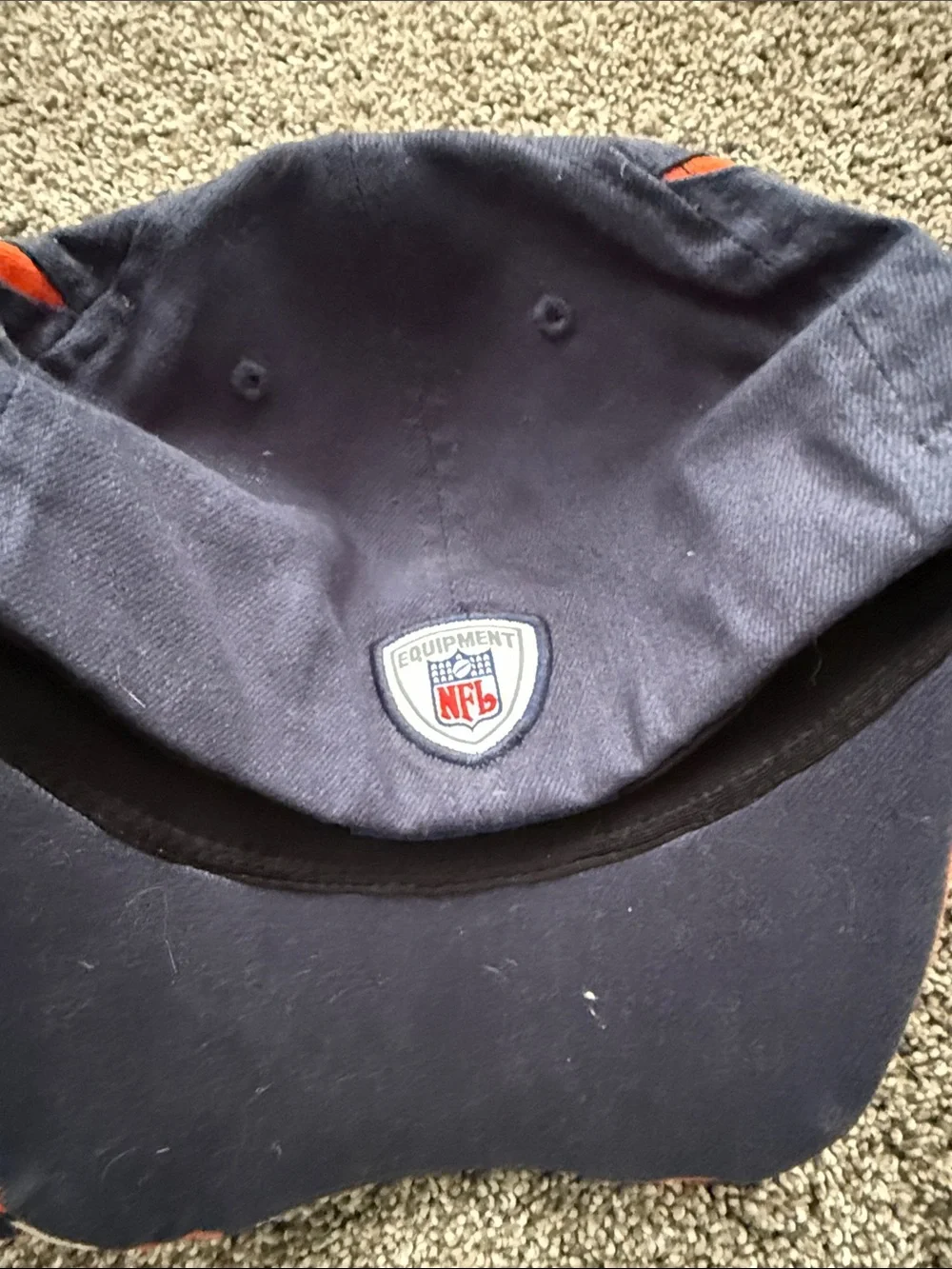 Reebok Navy and Orange Kids Baseball Cap with White Striping 2 pieces